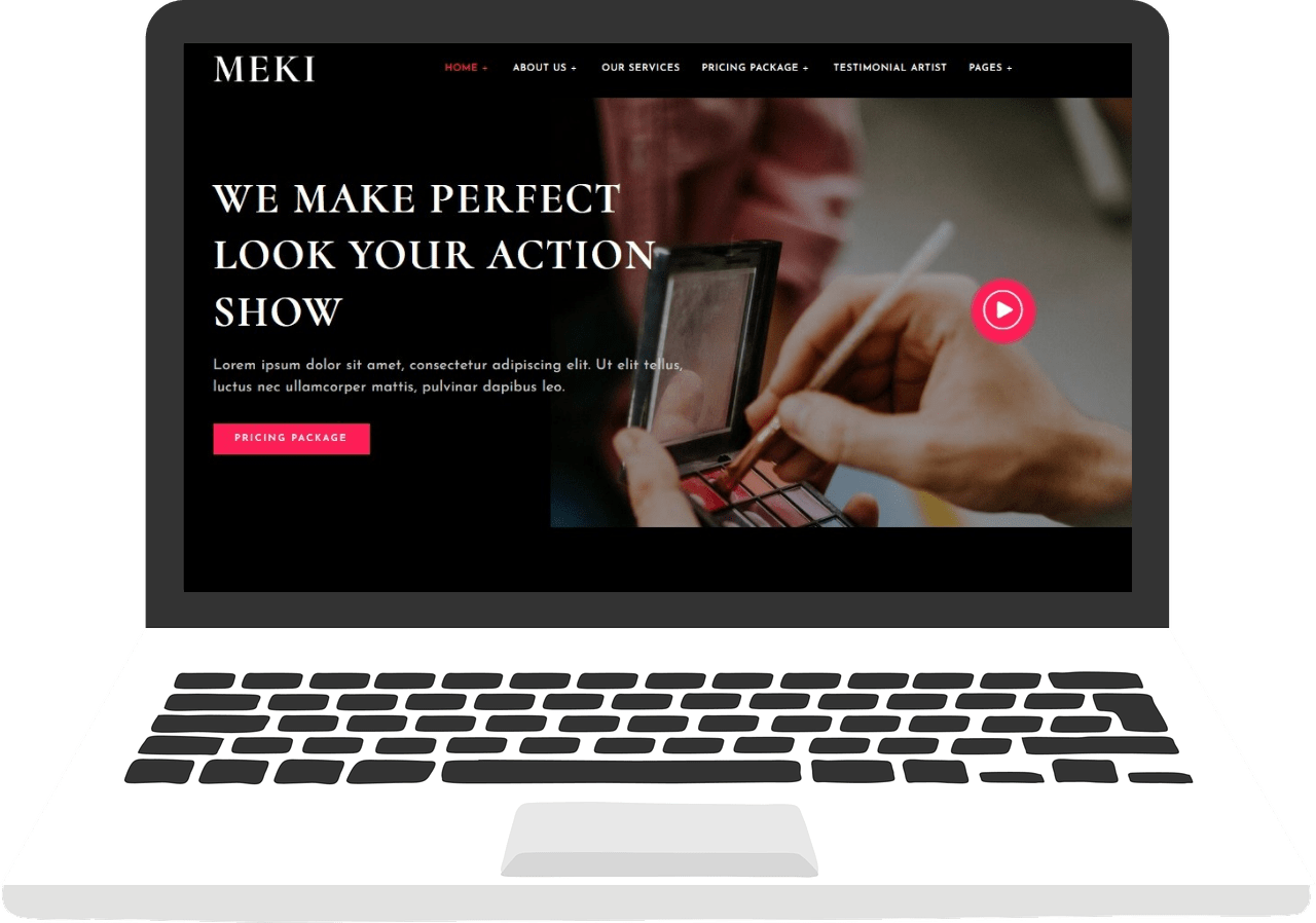 Makeup Artist Website Development Company