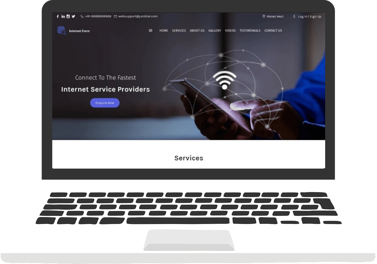 Internet Service Providers Website Development Company