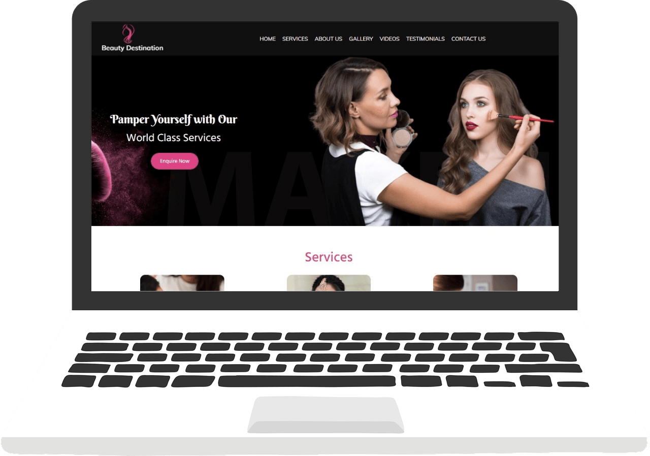 Makeup Artist Website Development Company