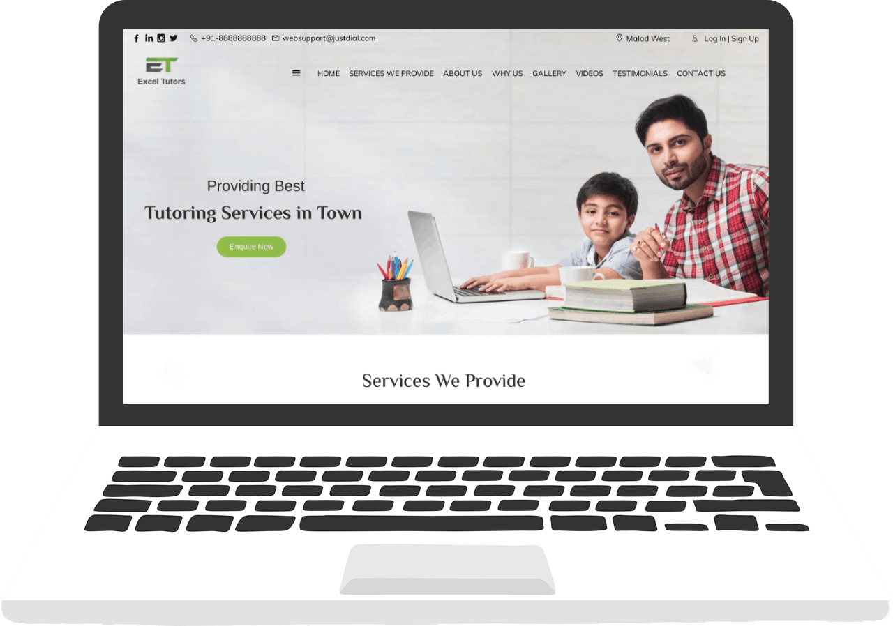 Tutor & Tution Website Development Company