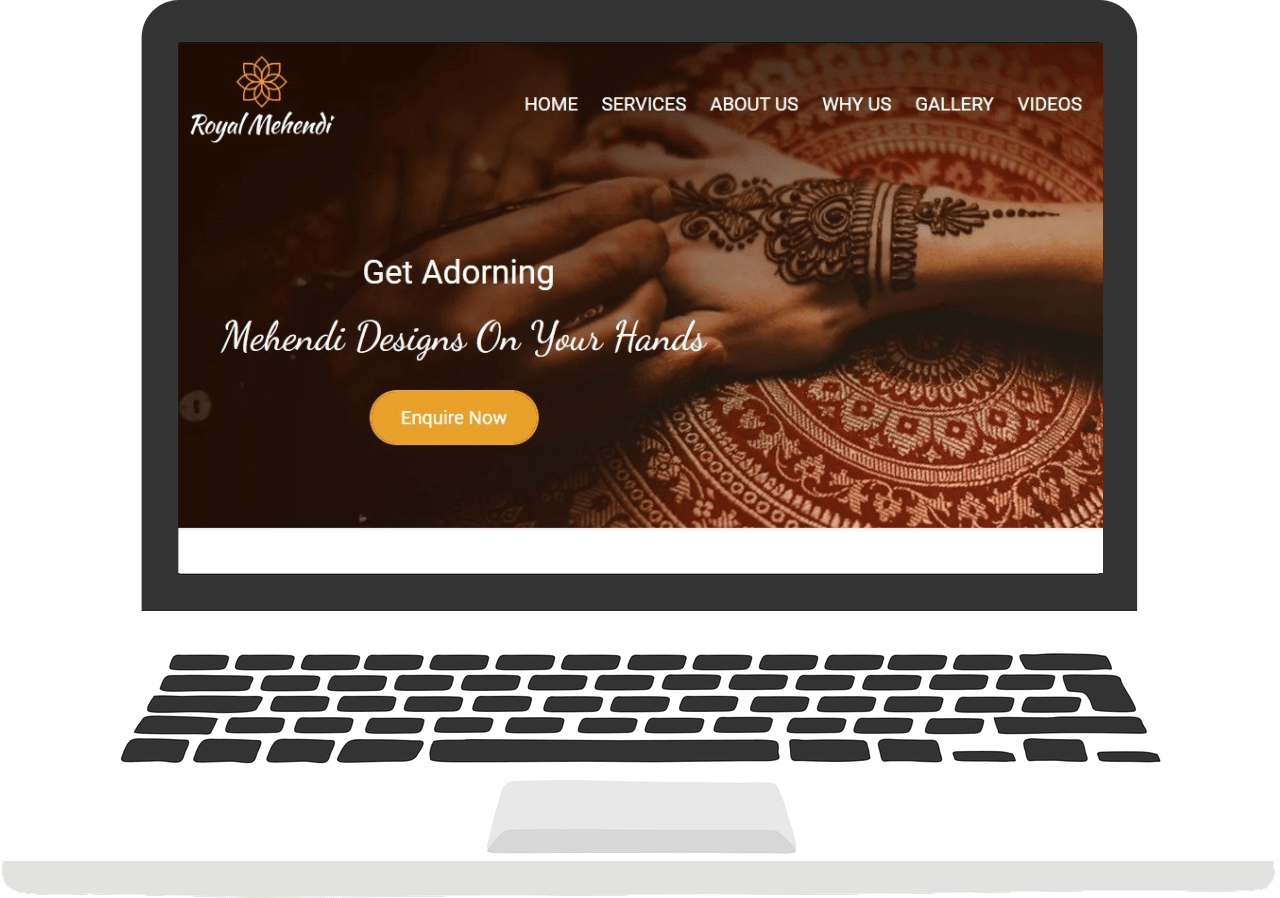 Mehndi Artist Website Development Company